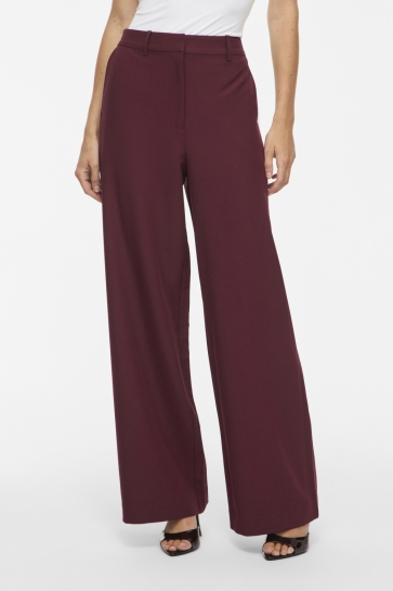 Vila Broek VIONTAYA HW WIDE PANTS/BFS 14117611 Port Royale