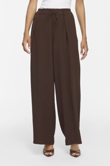 Vila Broek VISURASHIL RW WIDE PANTS 14117431 Coffee Bean