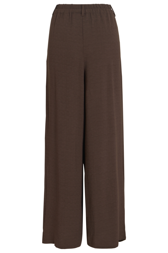 Vila bruine dames broek | Achteraanzicht