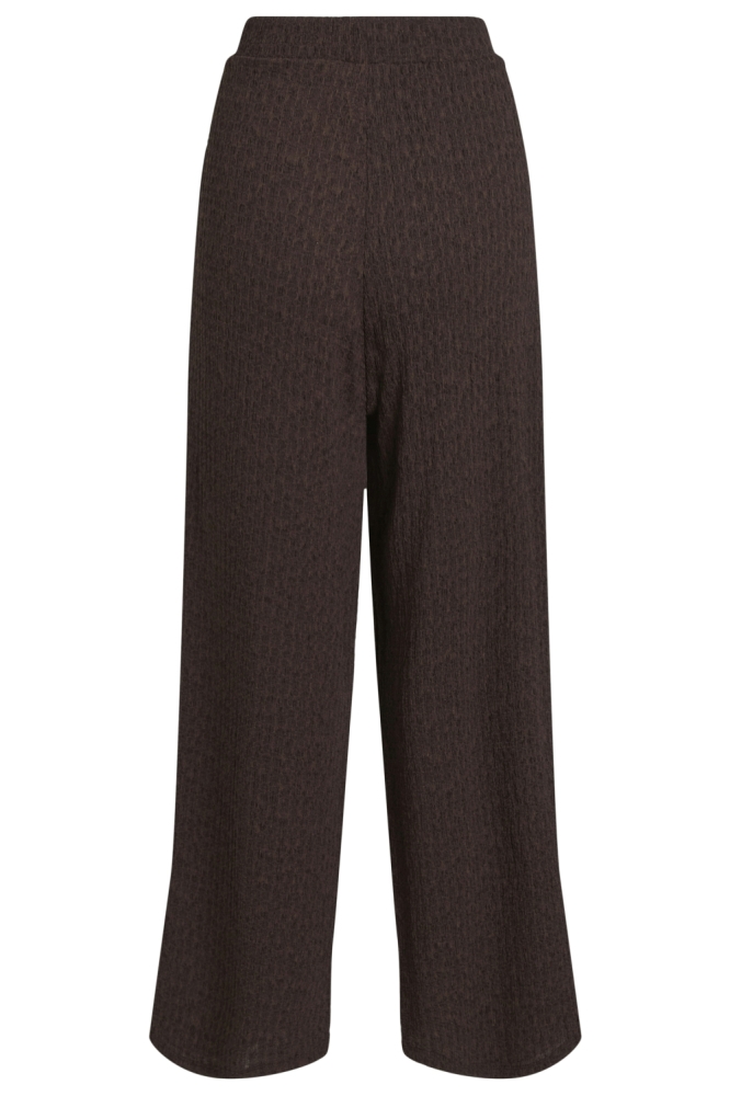 Vila bruine dames broek | Achteraanzicht