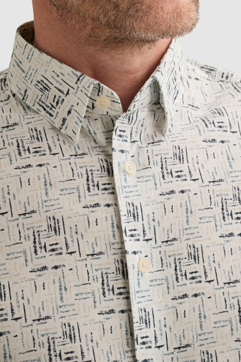 Vanguard witte heren overhemd | Close up