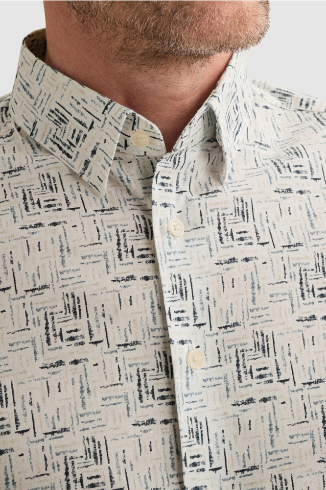 Vanguard witte heren overhemd | Close up