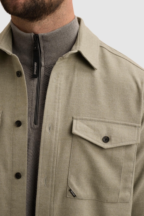 Vanguard groene heren overhemd | Close up