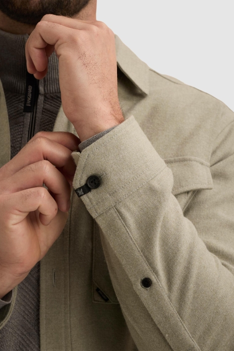 Vanguard groene heren overhemd | Close up