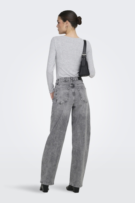 Jacqueline de Yong grijze dames jeans | Model