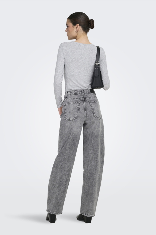 Jacqueline de Yong grijze dames jeans | Model
