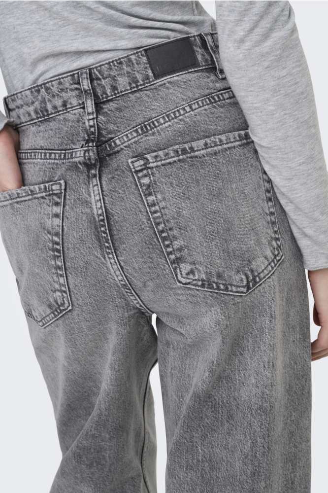 Jacqueline de Yong grijze dames jeans | Close up