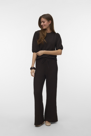 Vero Moda Broek VMNORAH HW TROUSERS EXP 10352430 CHOCOLATE TORTE