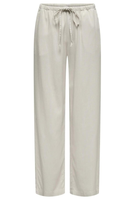 Jacqueline de Yong ecru dames broek | Vooraanzicht