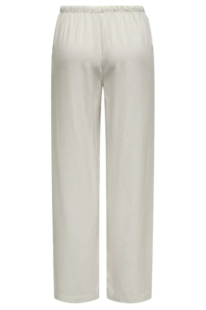 Jacqueline de Yong ecru dames broek | Achteraanzicht