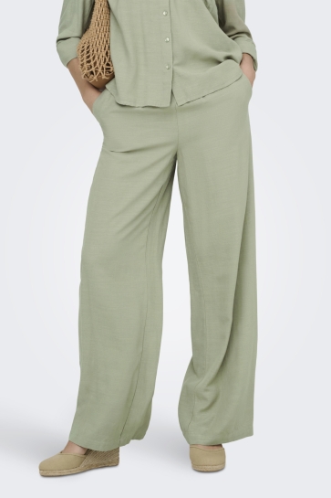 Jacqueline de Yong Broek JDYCAYA LINEN MW PANT WVN NOOS 15346559 Laurel Oak