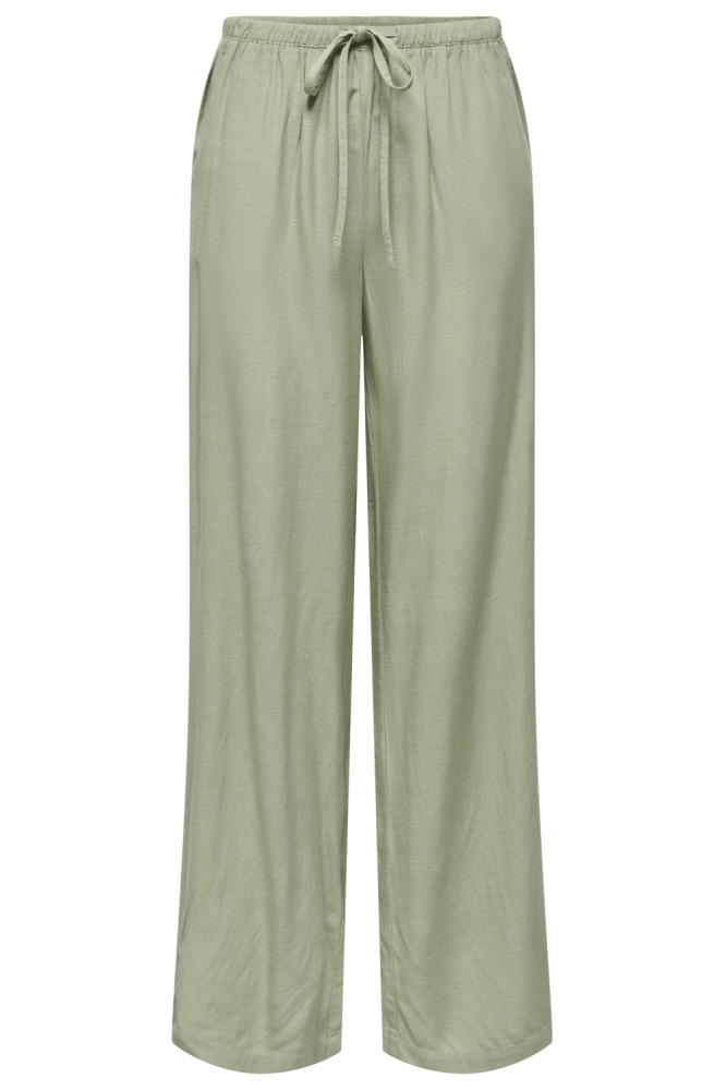 Jacqueline de Yong groene dames broek | Vooraanzicht