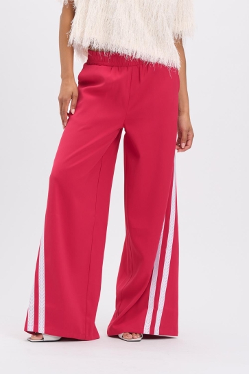 Refined Department Broek DOLCE WIDE STRIPES PANTS R2603167395 304 RASPBERRY