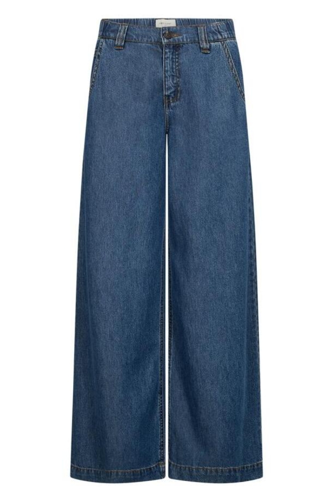 Freequent blauwe dames jeans | Vooraanzicht