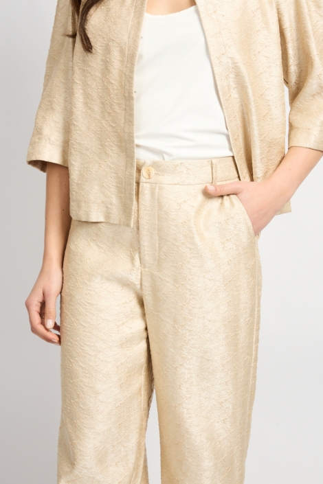 C&S The Label zand dames broek | Close up