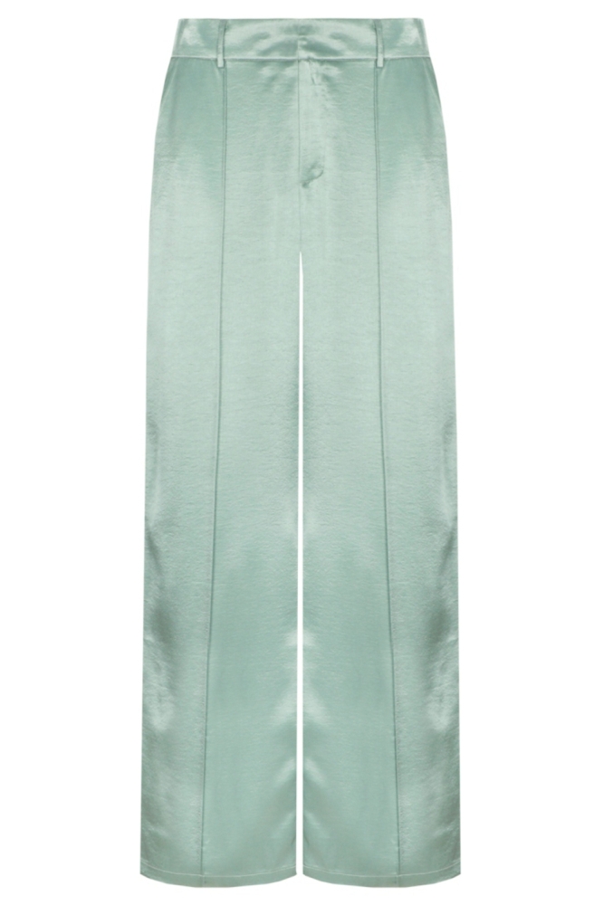 C&S The Label groene dames broek | Vooraanzicht