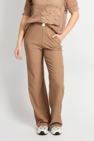 C&S The Label Broek PRESEM PANTS 26ZZC07 507 LATTE