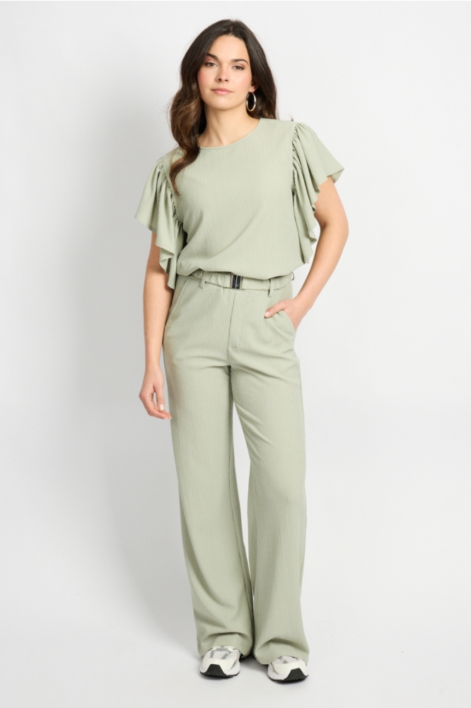 C&S The Label groene dames broek | Model