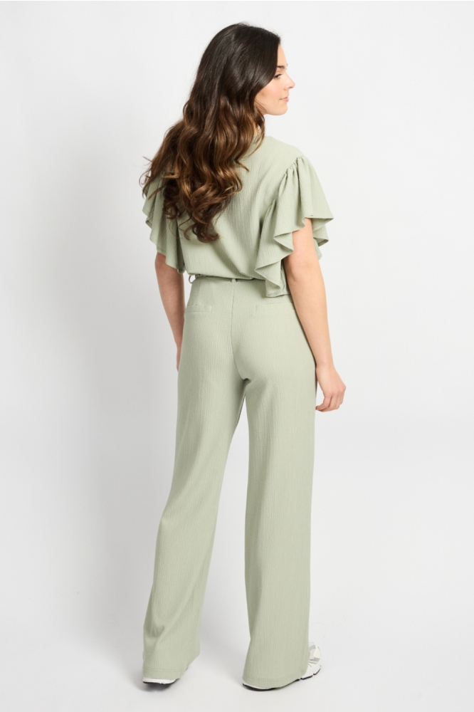 C&S The Label groene dames broek | Model