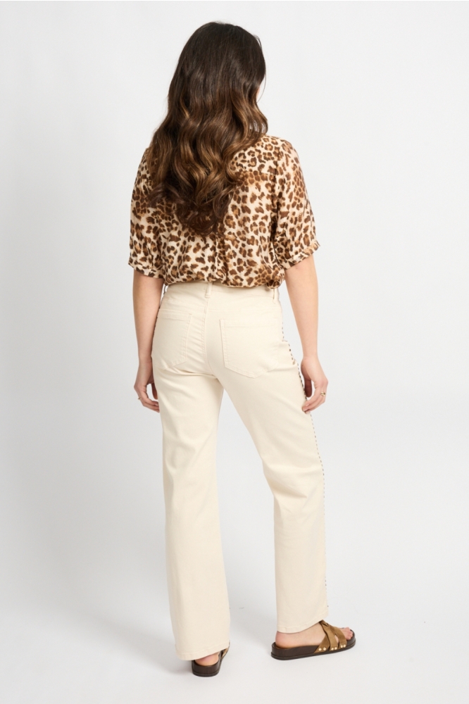C&S The Label beige dames jeans | Model