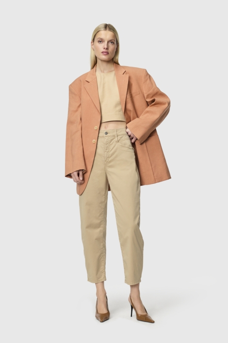 Mac taupe dames broek | Model