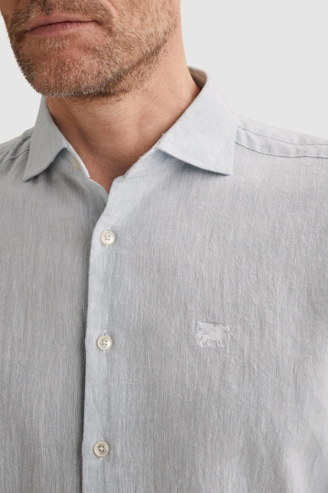 Vanguard blauwe heren overhemd | Close up