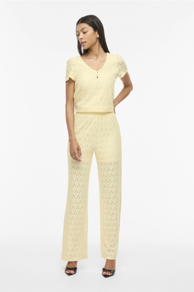 Vila gele dames broek | Model