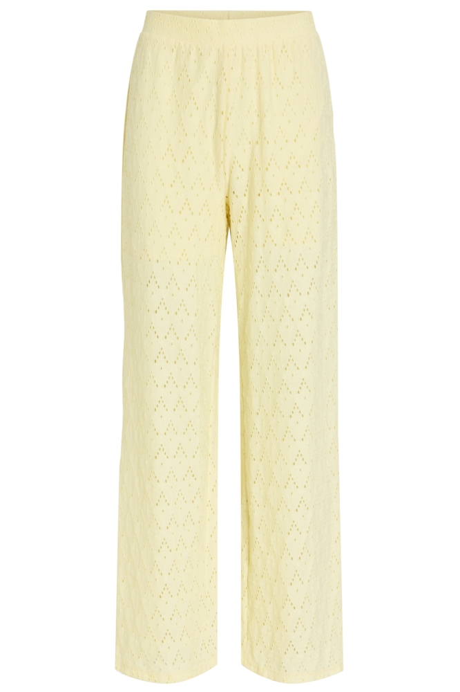 Vila gele dames broek | Vooraanzicht