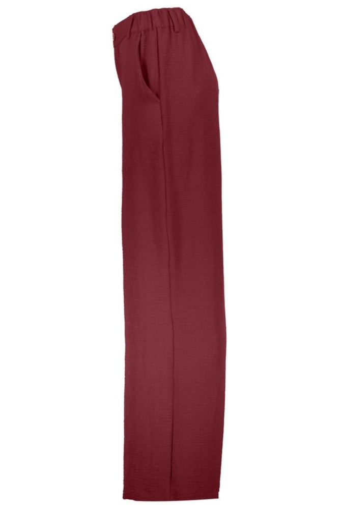 Geisha bordeaux dames broek | Zijaanzicht