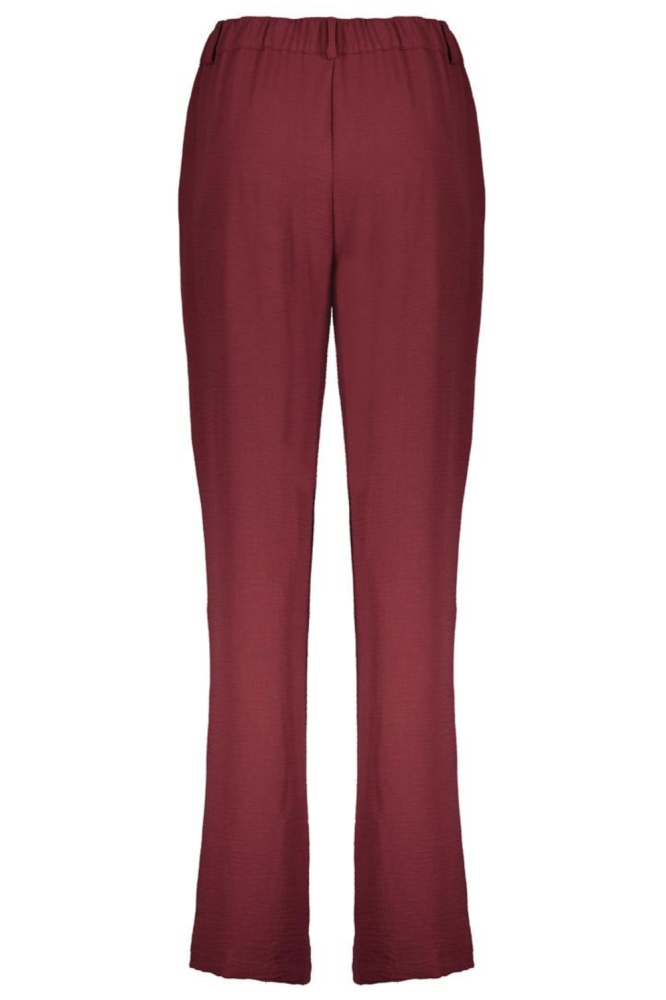 Geisha bordeaux dames broek | Achteraanzicht