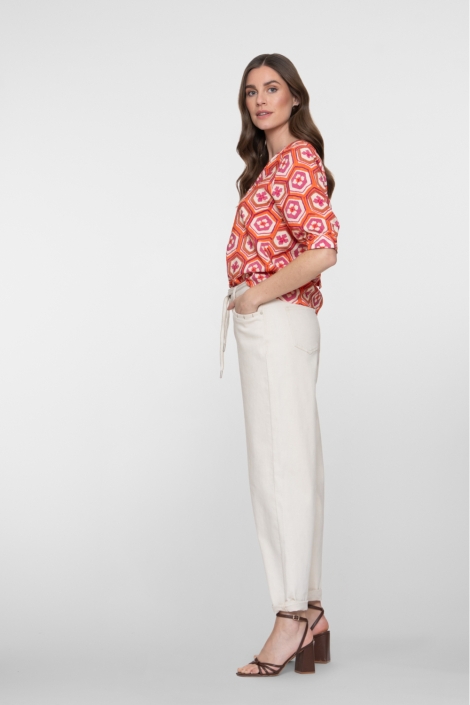 Geisha beige dames jeans | Model