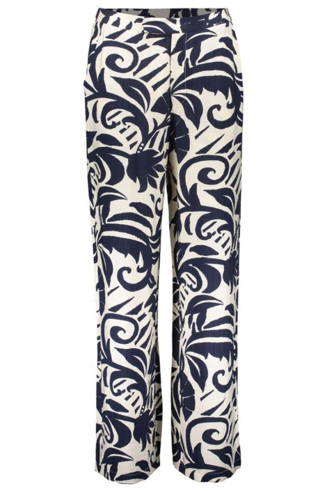 Geisha blauwe dames broek | Vooraanzicht