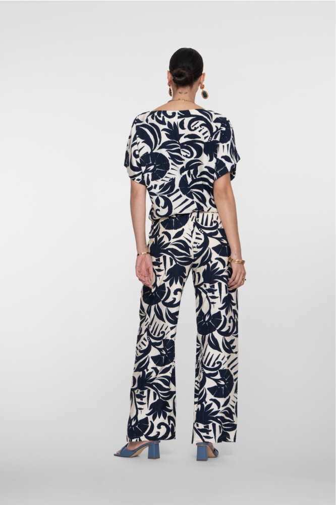 Geisha blauwe dames broek | Model