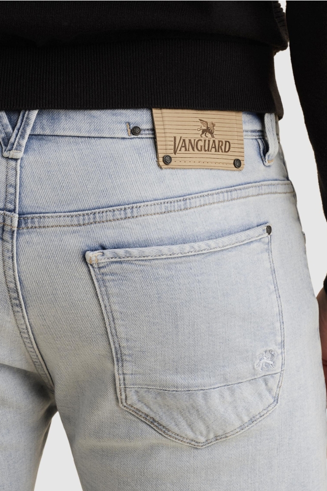 Vanguard blauwe heren jeans | Close up