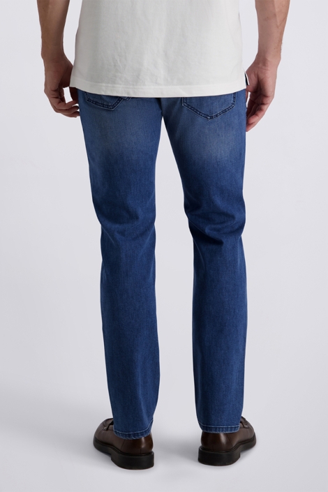 Pierre Cardin blauwe heren jeans | Model achteraanzicht