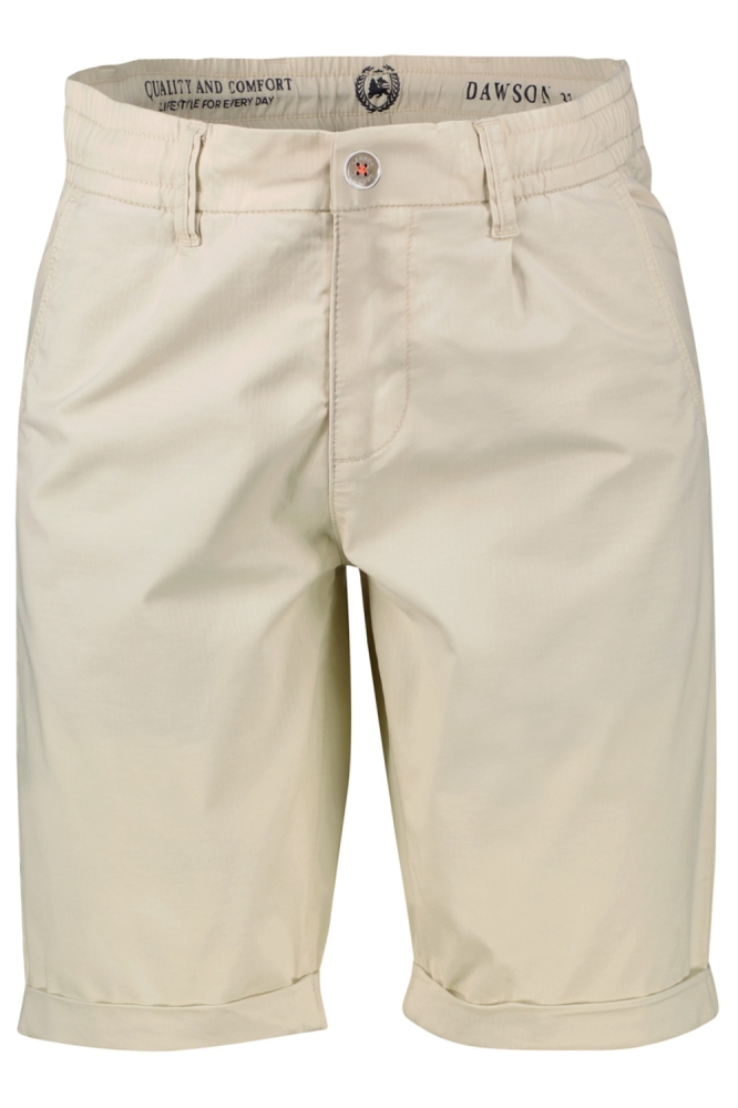 Lerros ecru heren korte broek | Vooraanzicht