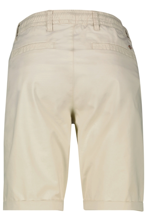 Lerros ecru heren korte broek | Achteraanzicht