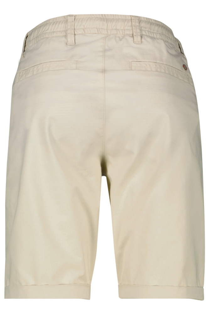 Lerros ecru heren korte broek | Achteraanzicht