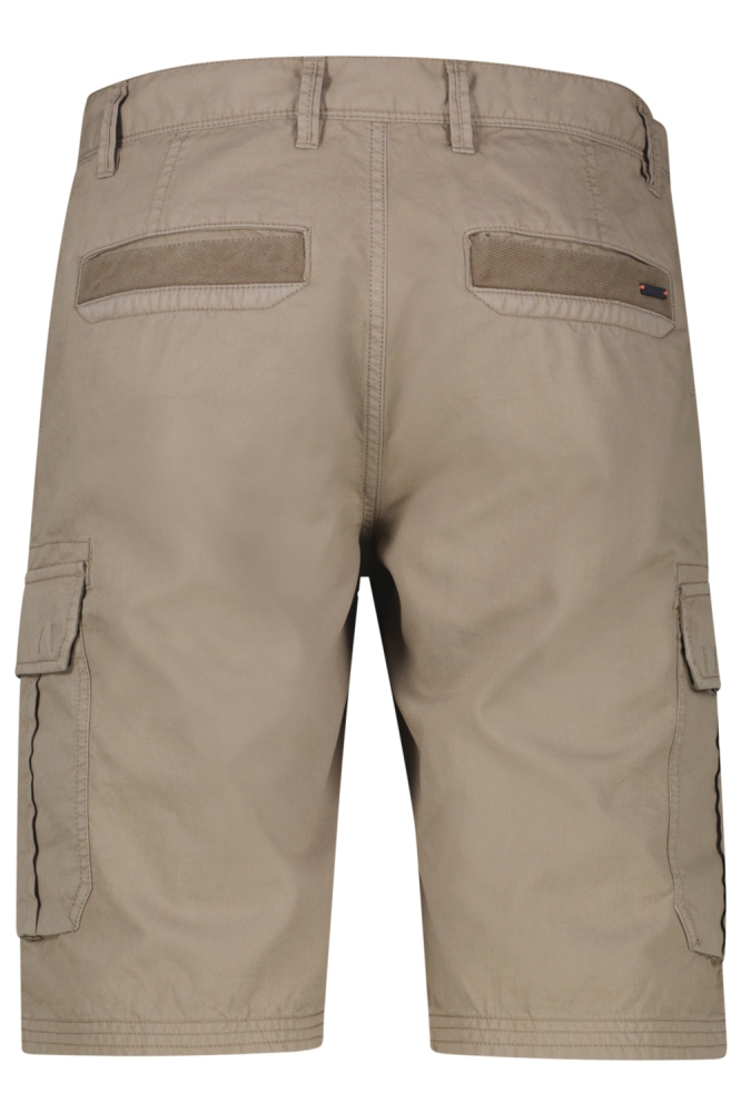 Lerros camel heren korte broek | Achteraanzicht