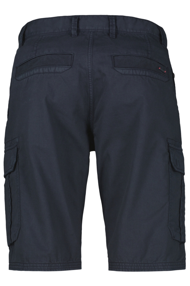 Lerros blauwe heren korte broek | Achteraanzicht