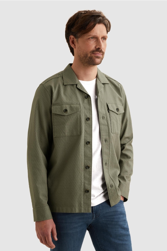 Vanguard groene heren overhemd | Model vooraanzicht