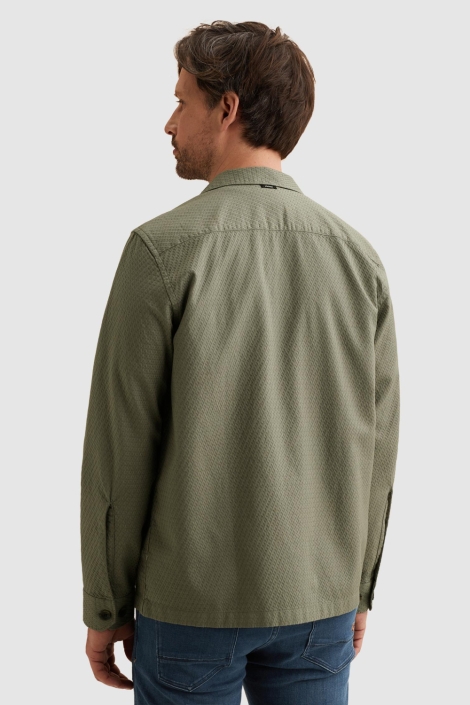Vanguard groene heren overhemd | Model achteraanzicht
