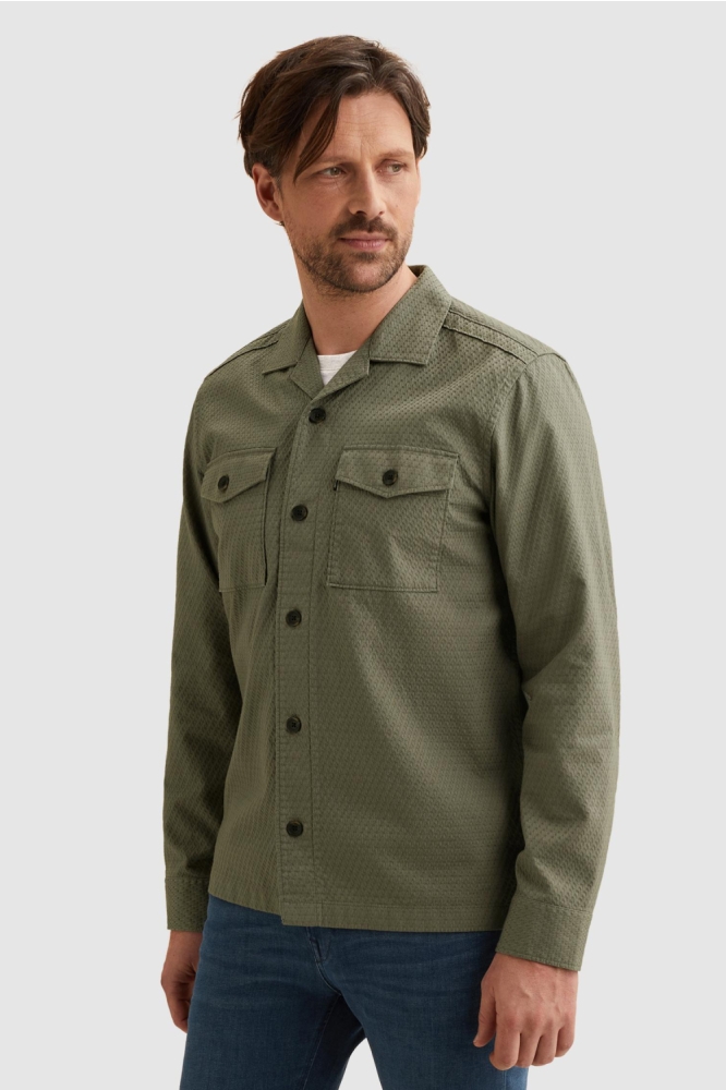 Vanguard groene heren overhemd | Model vooraanzicht