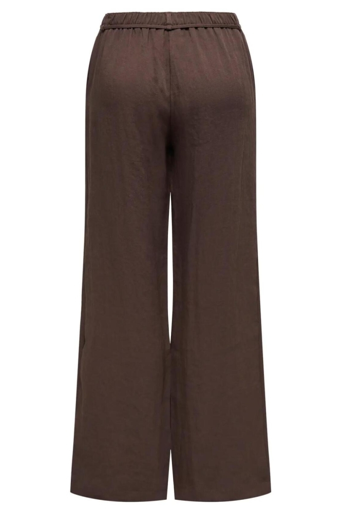 Jacqueline de Yong bruine dames broek | Achteraanzicht