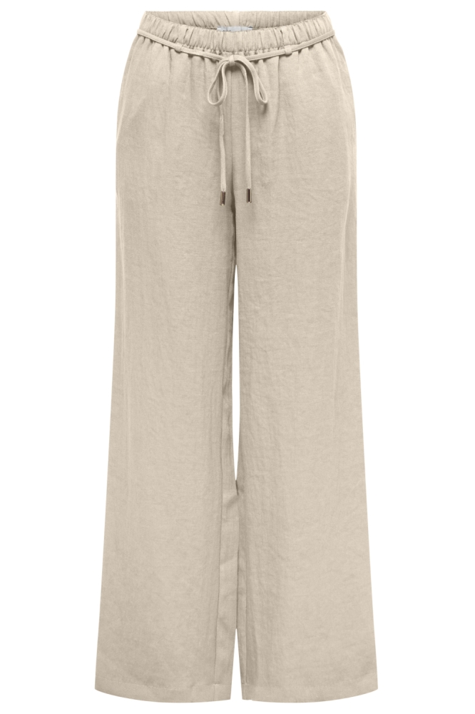 Jacqueline de Yong beige dames broek | Vooraanzicht