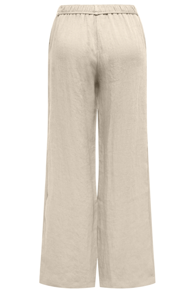 Jacqueline de Yong beige dames broek | Achteraanzicht