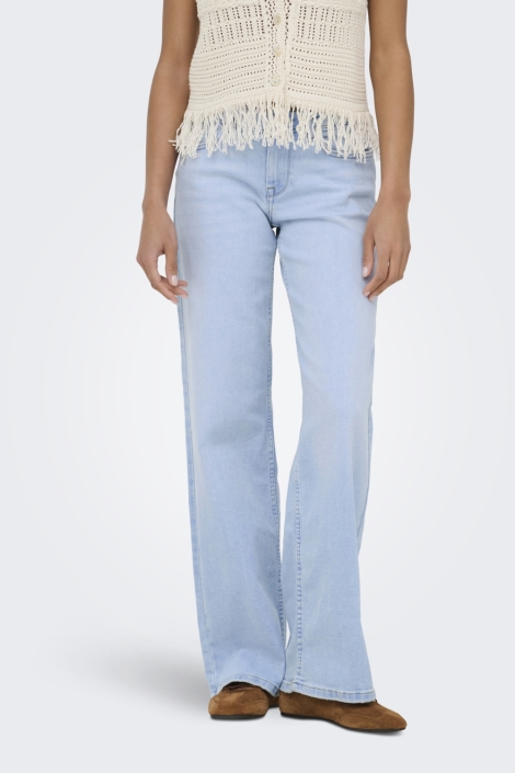 Only blauwe dames jeans | Model vooraanzicht