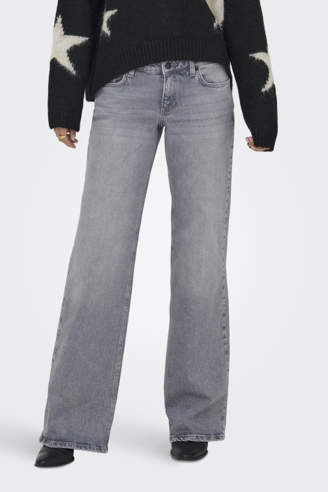 Only grijze dames jeans | Model vooraanzicht