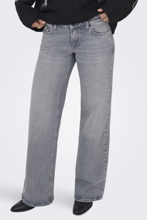 Only grijze dames jeans | Model vooraanzicht