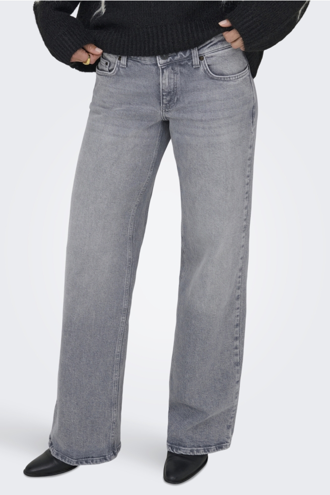 Only grijze dames jeans | Model vooraanzicht